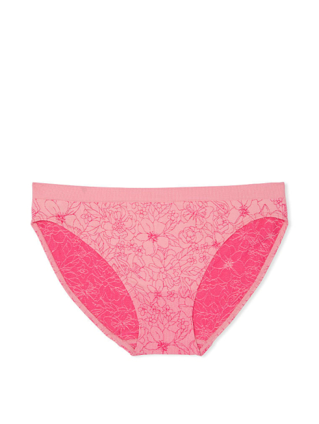 Женские трусики бикини Victoria's Secret с принтом 1159780612 (Розовый, M)