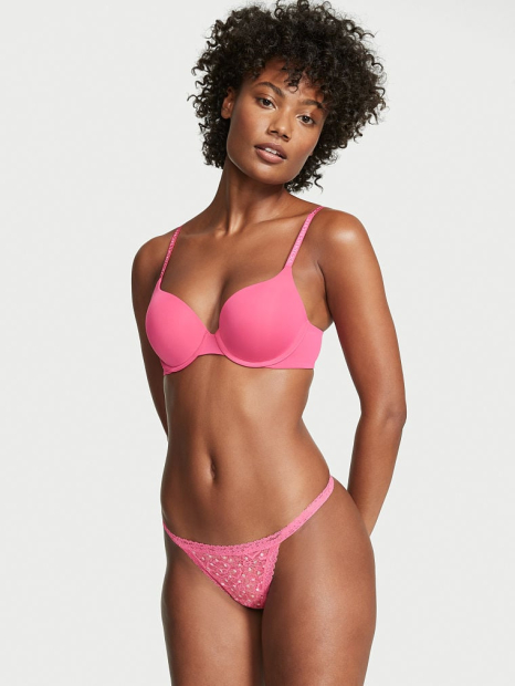 Трусики женские стринги Victoria's Secret 1159781755 (Розовый, XS)