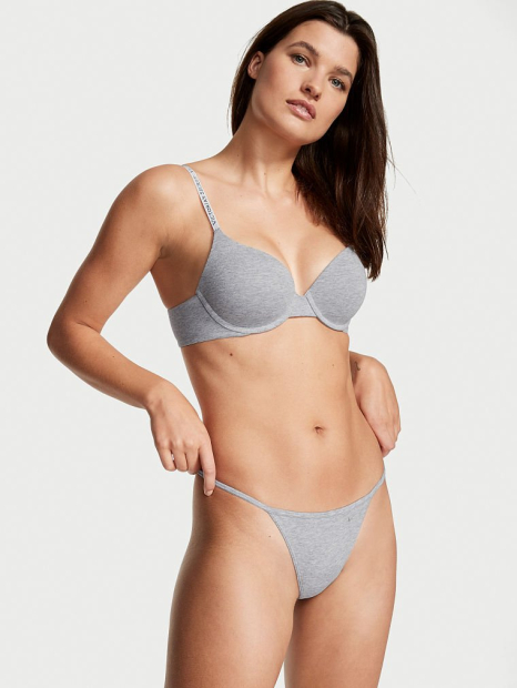 Трусики стринги Victoria's Secret 1159783997 (Серый, M)