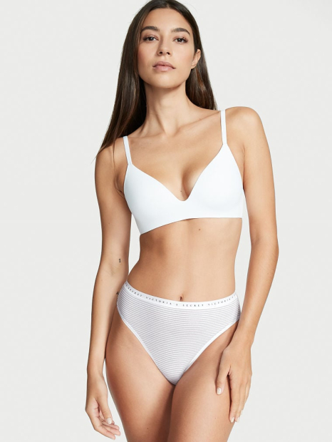 Женские хлопковые трусики Victoria's Secret брифы 1159788738 (Серый, XXL)