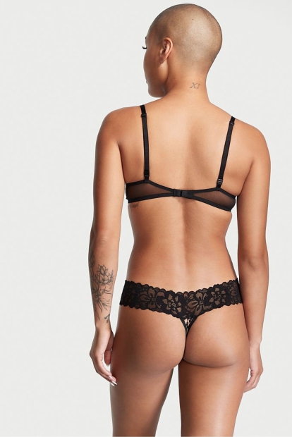 Женские трусики Victoria's Secret тонг 1159791924 (Леопардовый, S)