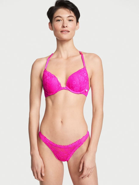 Кружевные трусики бразилиана Victoria's Secret 1159792357 (Розовый, S)