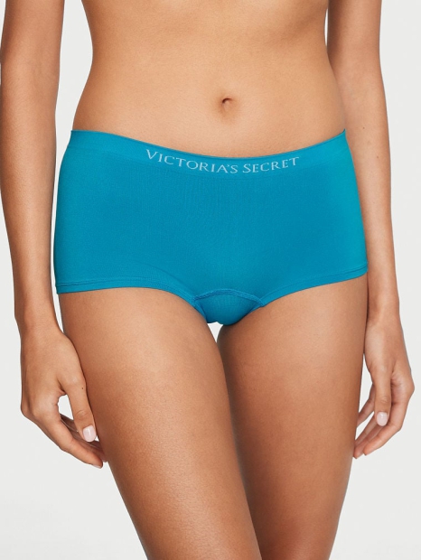 Бесшовные трусики шортики Victoria's Secret 1159792031 (Синий, S)