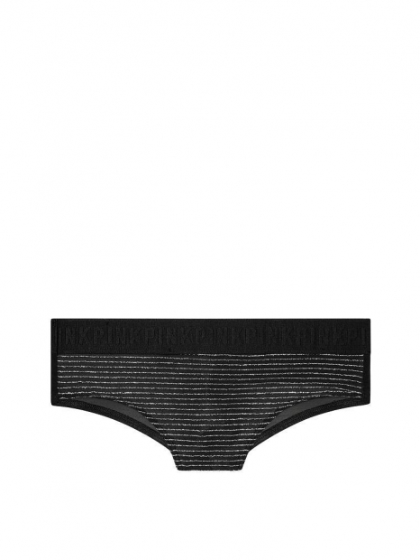 Черные в полоску трусики Victorias Secret низкая посадка art442093 (размер M)