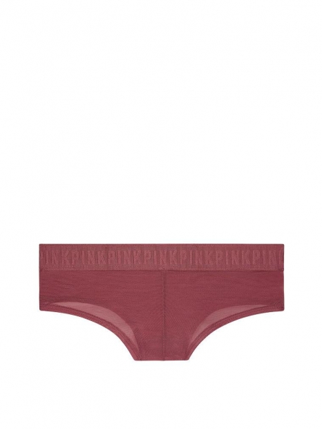 Бордовые в полоску трусики Victorias Secret низкая посадка art494118 (размер S)