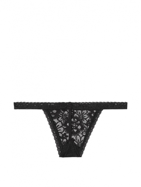 Черные женские трусики стринги Victorias Secret art217412 (размер L)