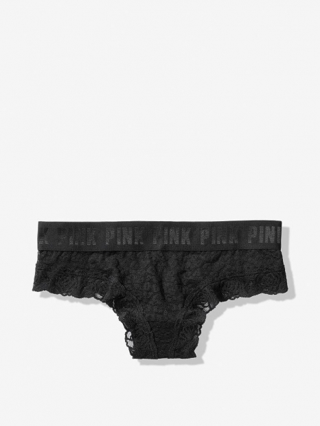 Черные кружевные трусики бразилиана Victorias Secret art601263 (размер XL)