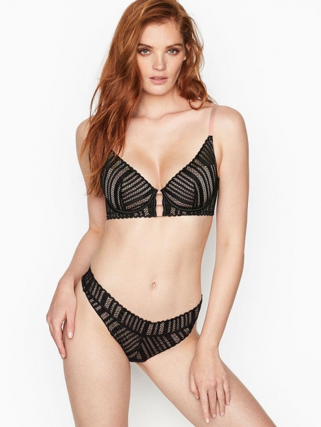 Мереживні трусики Victorias Secret труси Вікторія Сікрет XL