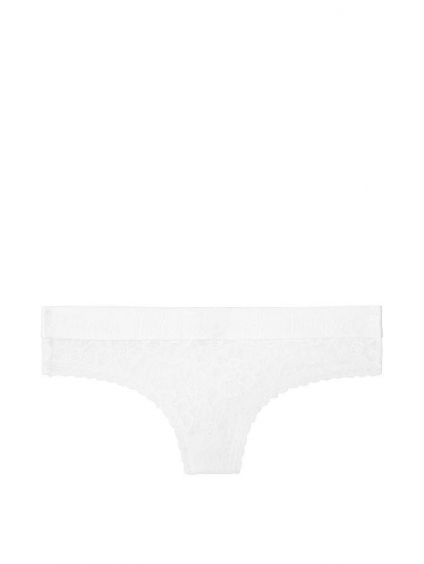 Кружевные белые трусики Victorias Secret art178402 (размер L)