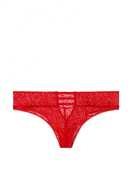 Красные кружевные трусики Victorias Secret art667408 (размер L)