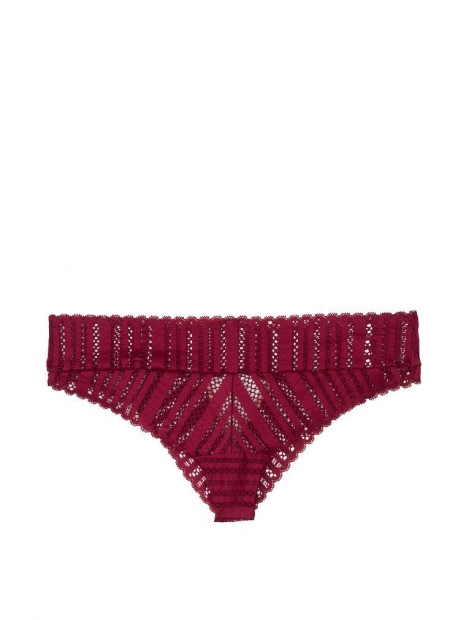 Кружевные трусики Victorias Secret art355838 (Бордовый, размер XS)