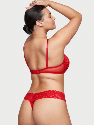 Кружевные трусики Victorias Secret 1093139400 (Красный, XS)