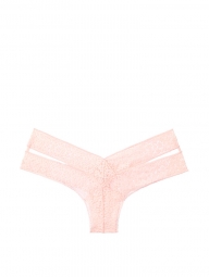 Кружевные трусики Victoria’s Secret art196087 (Персиковый, размер L)