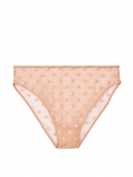 Трусики Victoria's Secret прозрачные в горошек art548506 (Персиковый, размер L)