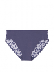 Кружевные бесшовные трусики Victoria's Secret art638534 (Синий, размер XS)