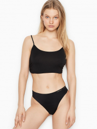 Бесшовные трусики слип Victoria's Secret art478926 (Черный, размер M)