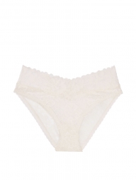 Кружевные трусики слип Victoria's Secret art934449 (Белый, размер M)