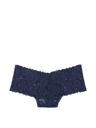 Кружевные трусики тонг Victoria's Secret art923035 (Синий, размер M)