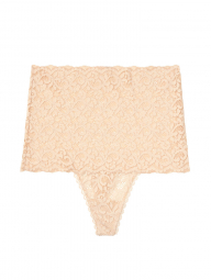Высокие кружевные трусики Victoria's Secret art729018 (Шампань, размер XS)