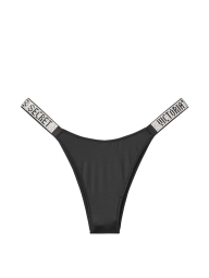 Эффектные трусики со стразами Victoria's Secret 1159769932 (Черный, S)