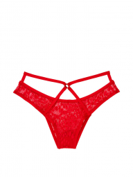 Кружевные трусики Victoria's Secret art795082 (Красный, размер M)