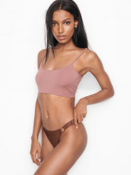 Эффектные трусики тонг Victoria's Secret art710040 (Коричневый, размер S)