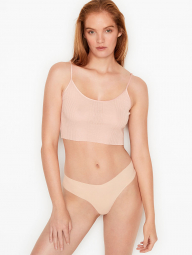 Бесшовные трусики Victorias Secret тонг art337664 (Бежевый, размер XL)