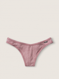 Хлопковые трусики тонг Victoria's Secret PINK art162321 (Розовый, размер M)
