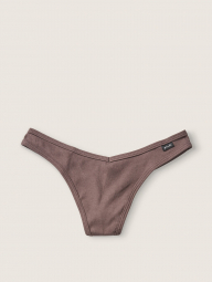 Хлопковые трусики тонг Victoria's Secret PINK art265122 (Коричневый, размер L)