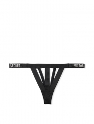 Женские трусики стринги Victoria's Secret art855561 (Черный, размер M)