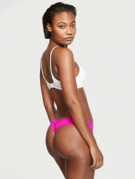 Кружевные трусики тонг Victoria's Secret 1159757990 (Розовый, M)