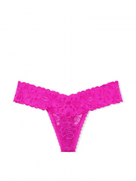 Кружевные трусики тонг Victoria's Secret 1159757990 (Розовый, M)