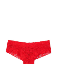 Кружевные трусики чики Victoria's Secret 1159763216 (Красный, XXL)
