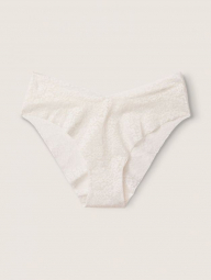Кружевные трусики мини-бикини Victoria's Secret Pink бесшовные 1159761176 (Бежевый, XL)