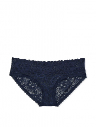 Кружевные трусики хипхаггеры Victoria's Secret 1159765654 (Синий, M)