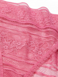 Кружевные трусики Victoria's Secret с цветочным принтом 1159767632 (Розовый, S)