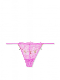 Женские кружевные трусики Victoria's Secret стринги 1159768178 (Розовый, XL)