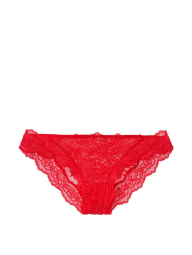 Кружевные трусики чикини Victoria's Secret 1159769693 (Красный, XL)