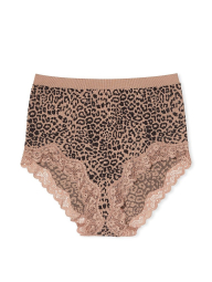 Высокие трусики Victoria's Secret слипы с кружевом 1159768575 (Леопардовый, M)