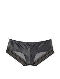 Бесшовные трусики хипхагер Victoria's Secret с шиммером 1159768684 (Черный, S)