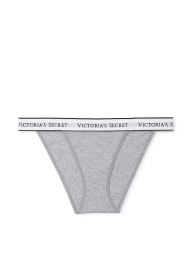 Хлопковые трусики Victoria's Secret танга 1159768754 (Серый, S)