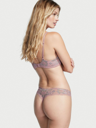 Кружевные трусики Victoria's Secret тонг 1159768794 (Розовый, L)