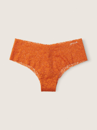 Бесшовные трусики чикстеры Victoria's Secret Pink кружевные 1159769397 (Оранжевый, XXL)