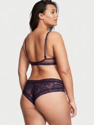 Женские кружевные трусики Victoria's Secret чики с бархатом 1159769845 (Фиолетовый, S)