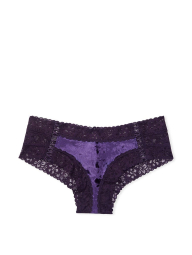 Женские кружевные трусики Victoria's Secret чики с бархатом 1159769845 (Фиолетовый, S)