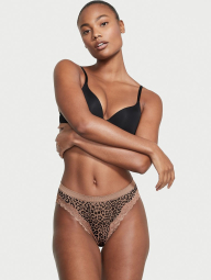 Трусики Victoria's Secret брифы с кружевом 1159770112 (Леопардовый, XS)