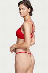 Открытые трусики стринги Victoria's Secret с бантом 1159771704 (Красный, XS)