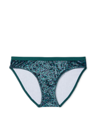 Женские бархатные трусики бикини Victoria's Secret 1159771217 (Зеленый, L)