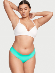 Женские трусики тонг Victoria's Secret бесшовные 1159771363 (Бирюзовый, XS)