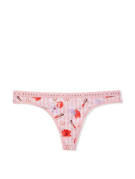 Женские хлопковые трусики Victoria's Secret тонг 1159771374 (Розовый, L)